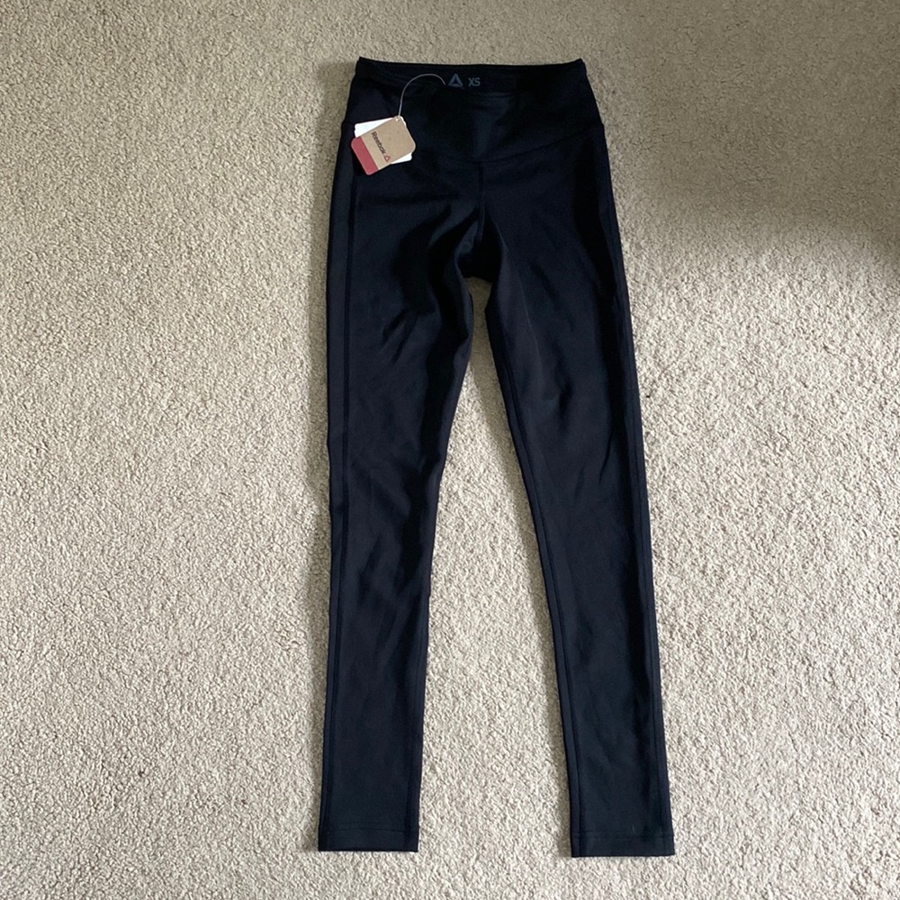 BRAND NEW Womens Reebok WOR PP TIGHT Style Black Leggings